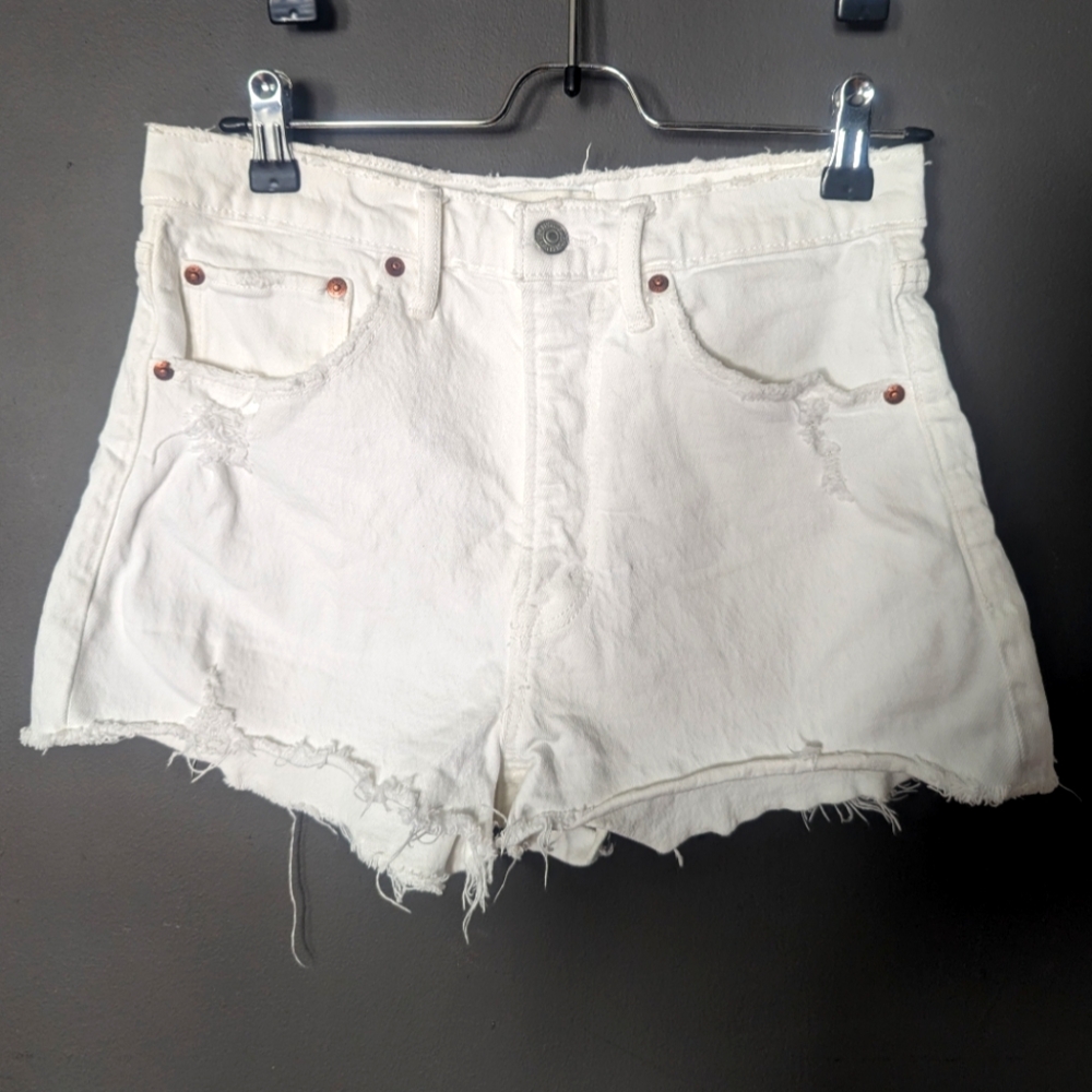 Abercrombie & Fitch - High Rise The Mom Shorts, Size 27/4